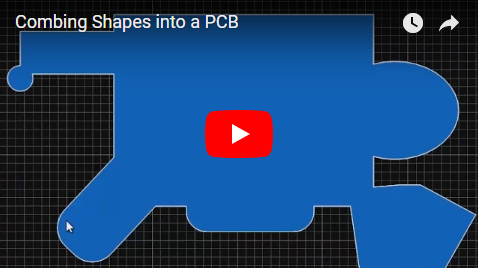 Combing Shapes into a PCB