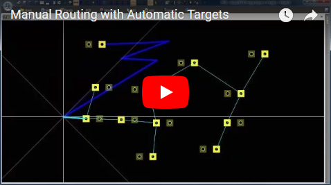 Manual Routing with Automatic Targets