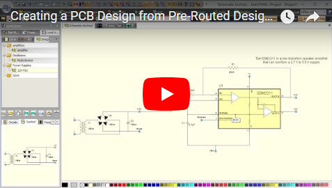Creating a PCB Design from Pre-Routed Designs