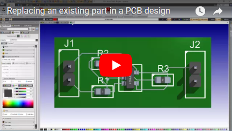 Replacing an existing part in a PCB design Part 1.