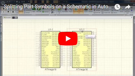 Splitting Part Symbols on a Schematic in AutoTRAX DEX