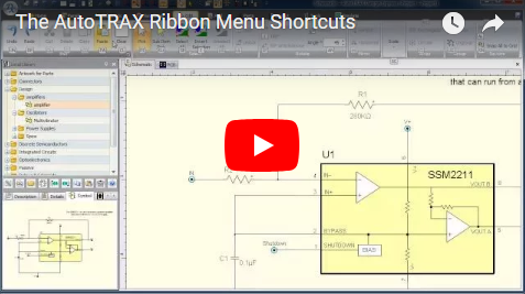 The PCB-DEX Ribbon Menu Shortcuts