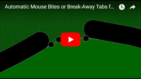 Automatic Mouse Bites or Break-Away Tabs for PCBs