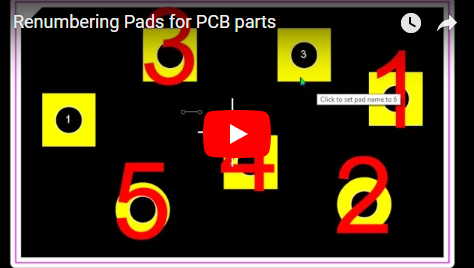 Renumbering Pads for PCB parts