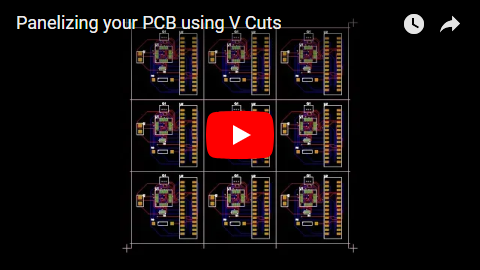 Panelizing your PCB using V Cuts