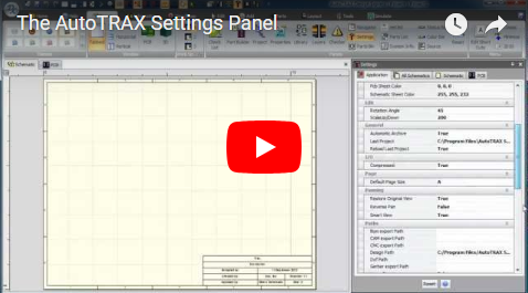 The DEX-PCB Settings Panel