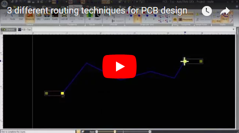 3 different routing techniques for PCB design