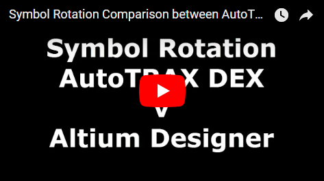 Symbol Rotation Comparison between AutoTRAX DEX and Altium Designer