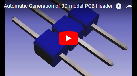 Automatic Generation of 3D model PCB Header