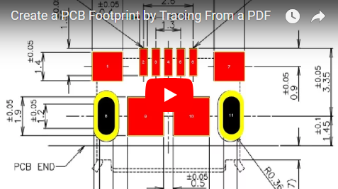 Create a PCB Footprint by Tracing From a PDF