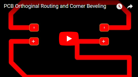 PCB Orthoginal Routing and Corner Beveling