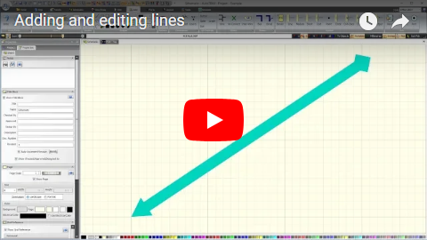 Adding and editing lines